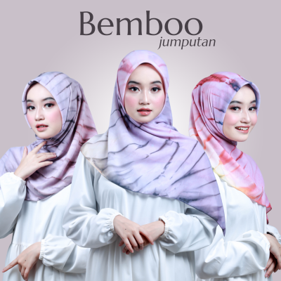 Bemboo Jumputan  Stik (1 Paket Isi 10 Hijab)