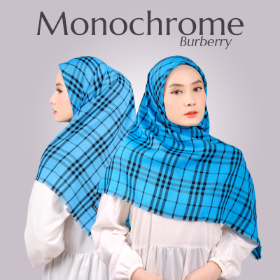 Monochrome Burberry (1 Paket Isi 10 Hijab)